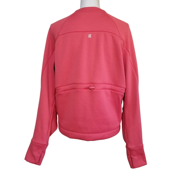 Sweaty Betty Run Crew Neck Pullover in Red - Picture 2 of 7